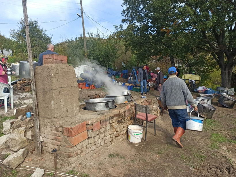 Kalemköy’de Renkli Pekmez Festivali: Mahalleli Hasat Sevincini Paylaştı - Resim: 2