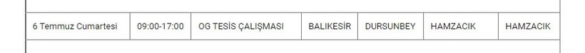 Dursunbey kırsal mahallelerinde kesinti Dursunbey kırsal mahallelerinde kesinti