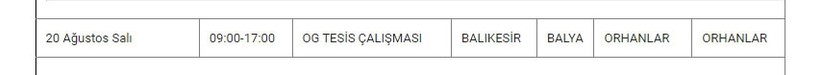 Balya ve Mahallelerinde Elektrik Kesintisi Balya ve Mahallelerinde Elektrik Kesintisi