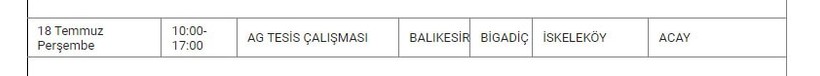 Bigadiç ve Mahallelerinde Elektrik Kesintisi