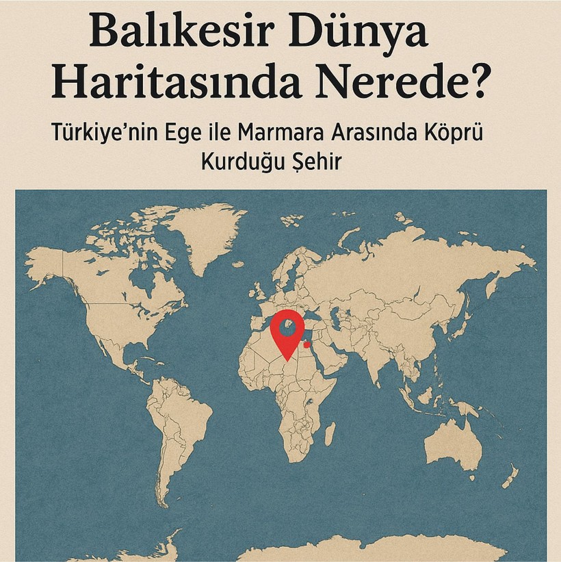 Balıkesir Dünya Haritasında Nerede?