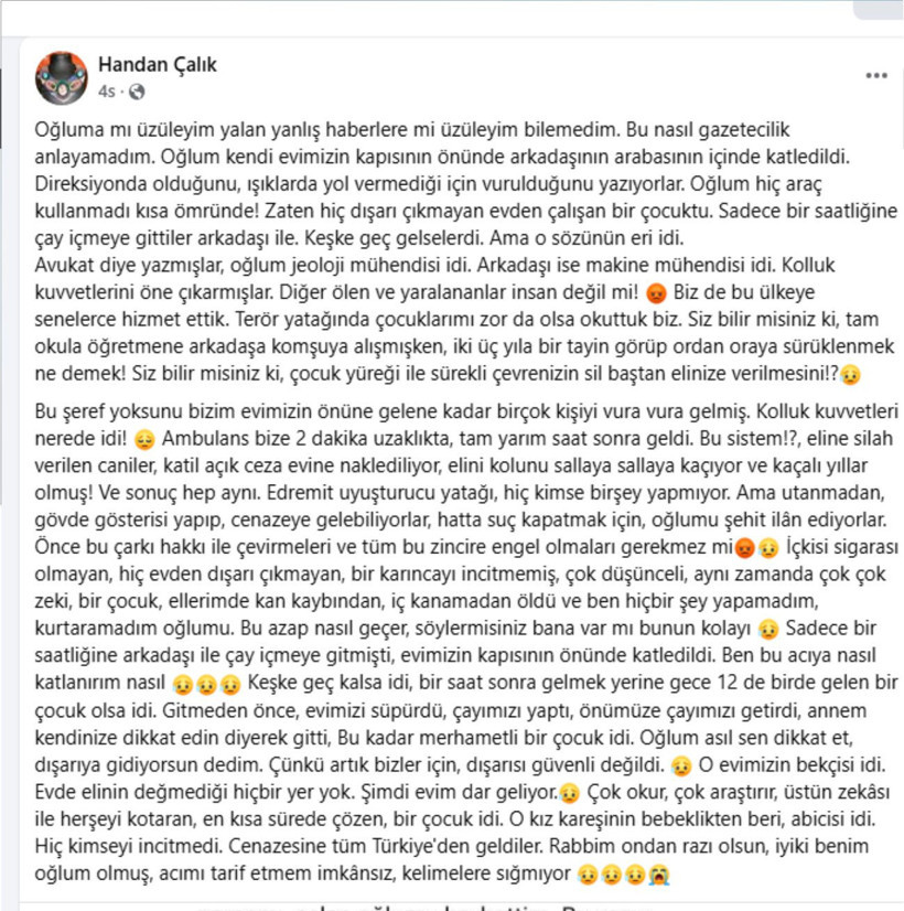Edremit’te evinin önünde vurulan gencin annesi isyan etti - 1. resim