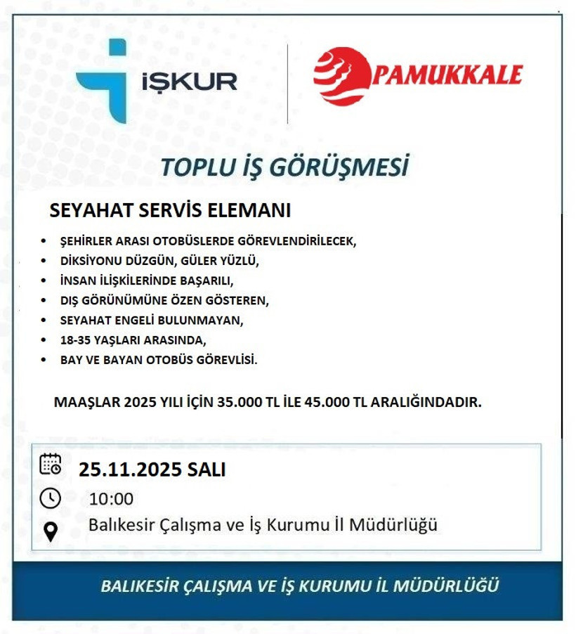 Balıkesir’de İş Fırsatları: Toplu Görüşmeler Başlıyor