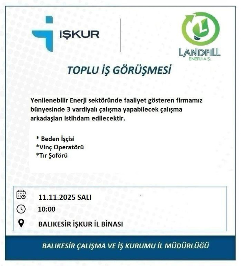 Balıkesir İŞKUR’da 6 Firmadan Toplu İş Görüşmesi