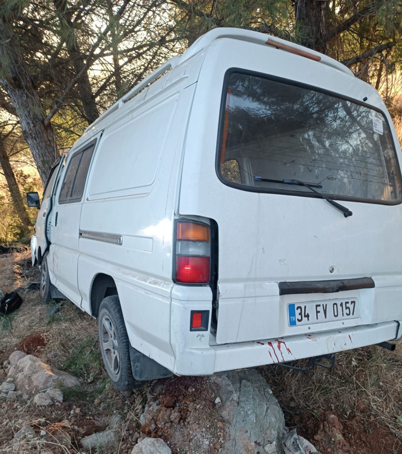 Panelvan Minibüs Ormanlık Alanda Ağaca Çarptı: 6 Yaralı