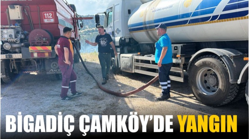 Bigadiç Çamköy'de Orman Yangını! Müdahale Sürüyor