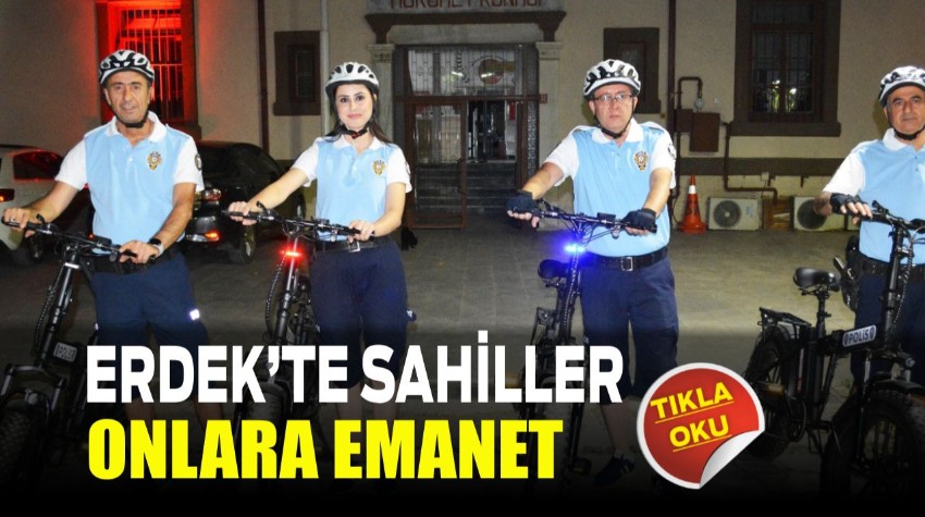 Erdek Sahillerinde Martı Timleri Görev Başında