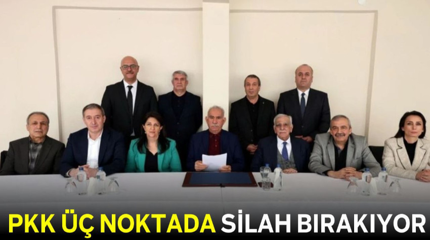 PKK Üç Noktada Silah Bırakıyor