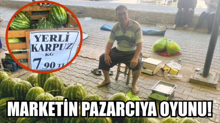 Marketlerin Pazarcının Karpuzuna İlginç Oyunu!