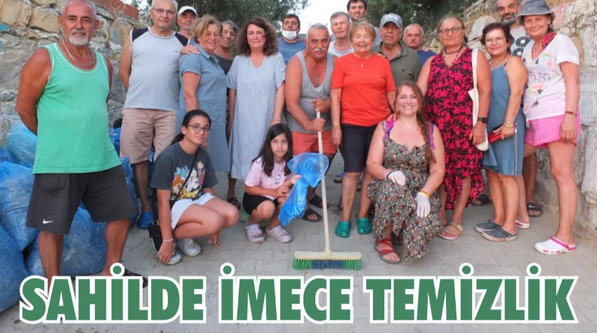 Balıkesir'de vatandaşlar sahil temizliği için imece yaptı
