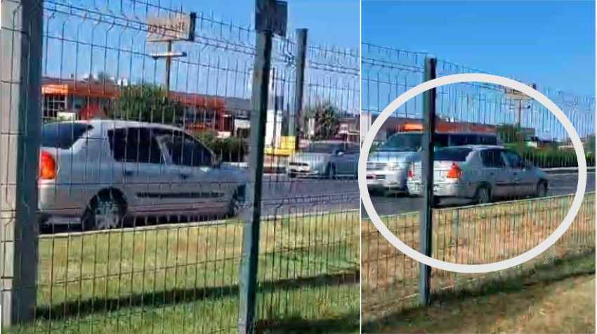 Film Gibi Olay, Edremit'te Araç Yolda Ters Gitti