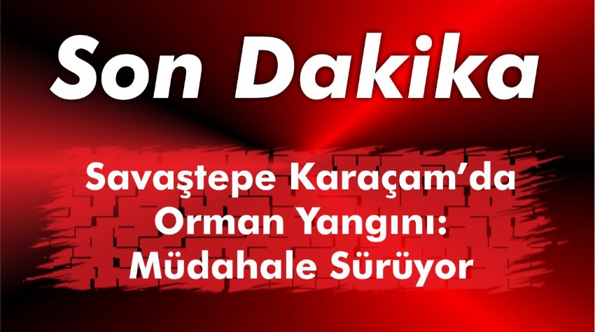 Savaştepe Karaçam’da Orman Yangını: Müdahale Sürüyor