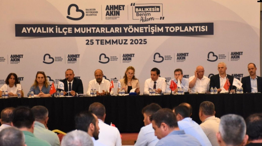Ayvalık’ta Muhtarlar Söz Aldı, Talepler Masaya Yatırıldı