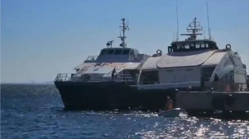 Balıkesir’deki Deniz Otobüsü Titanik Gibi Kayalıklara Çarptı: İşte Tahliye Anları