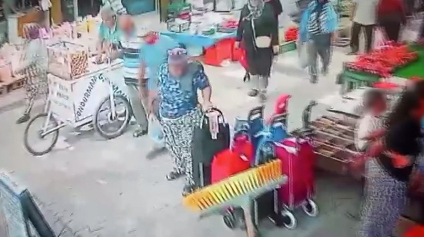 Balıkesir’de Güpegündüz Hırsızlık: Bakın Pazar Arabasını Nasıl Çaldı