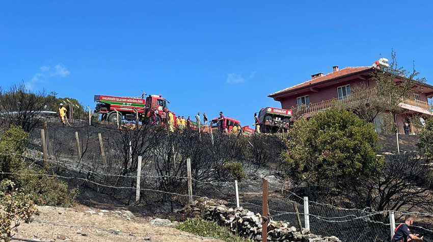 Karesi Yaylacık’ta Arazi Yangınına 6 Araçla Müdahale