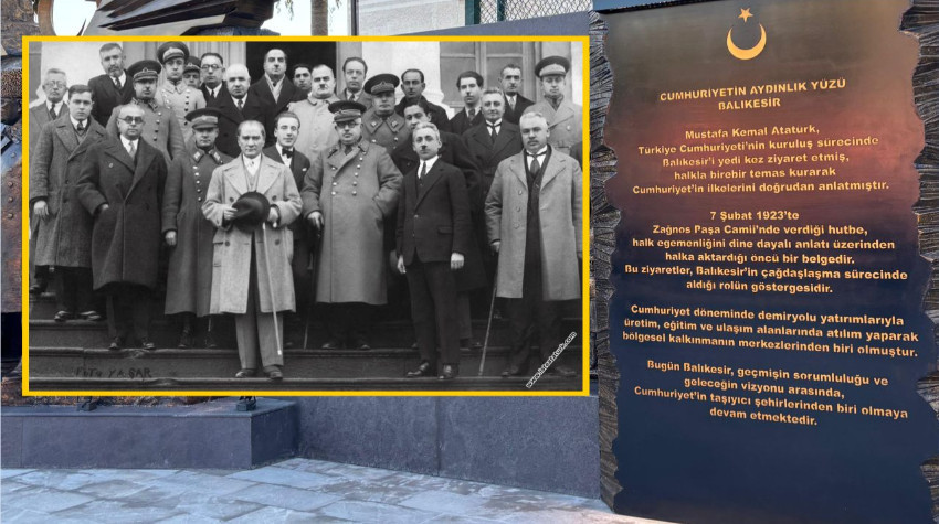 Balıkesir’de “Cumhuriyetin Aydınlık Yüzü” Anıtı Nerede? Ne Yazıyor?