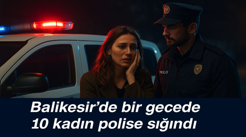 Balıkesir’de bir gecede 10 kadın polise sığındı!