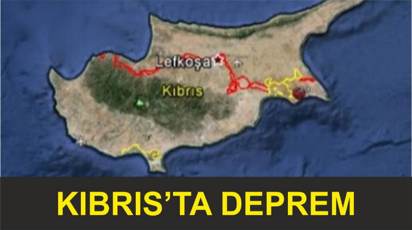 Kıbrıs'ta 4,6 büyüklüğünde deprem meydana geldi
