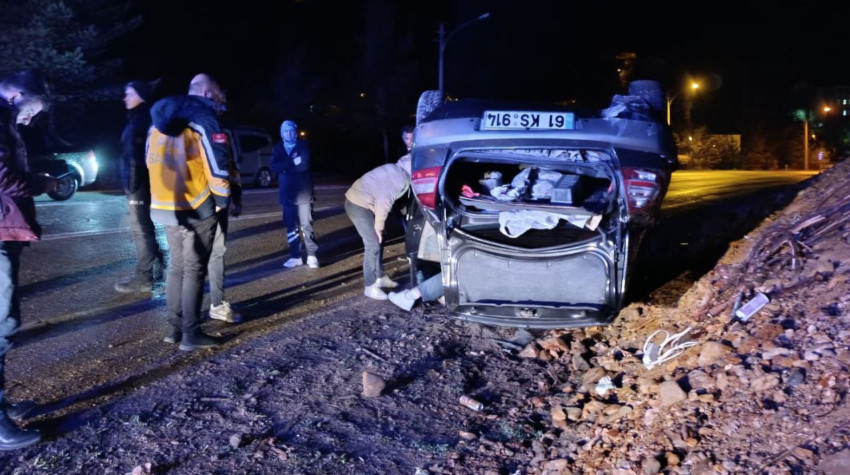 Düşen Kayalardan Kaçarken Ters Döndü