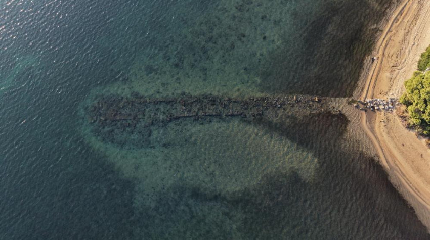 Balıkesir Erdek'te Şaşırtan Deniz Çekilmesi: Hytos Antik Limanı 2 Bin Yıl Sonra Yeniden Ortaya Çıktı