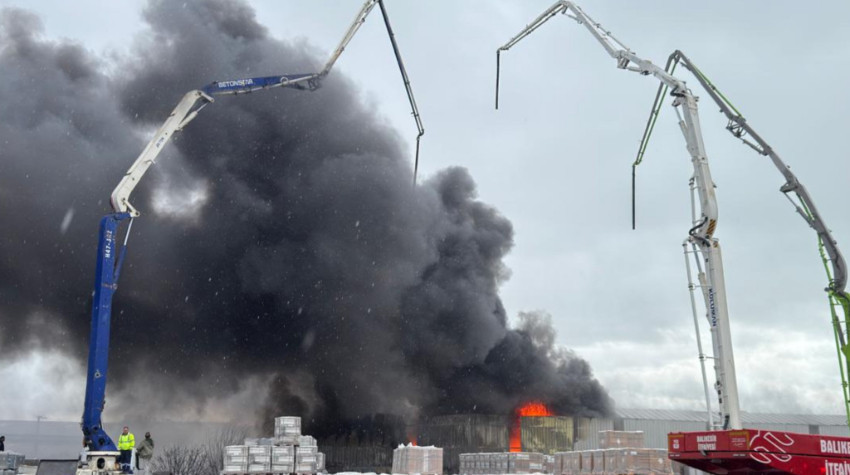 Balıkesir Sanayi’de Depo Yangını