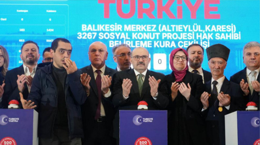 77 Bin Başvuru, 7 Bin 548 Hak Sahibi: Balıkesir’de TOKİ Kurası Çekildi