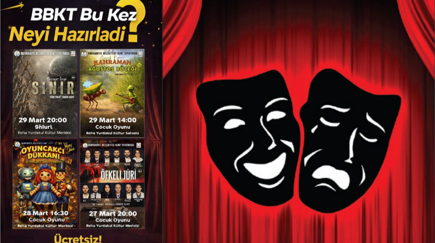 Burhaniye'de Tiyatro Gününe Özel Birbirinden Farklı Oyun!