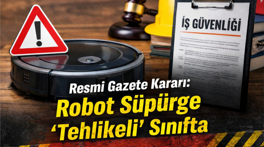 Resmî Gazete Kararı: Robot Süpürge “Tehlikeli” Sınıfında!