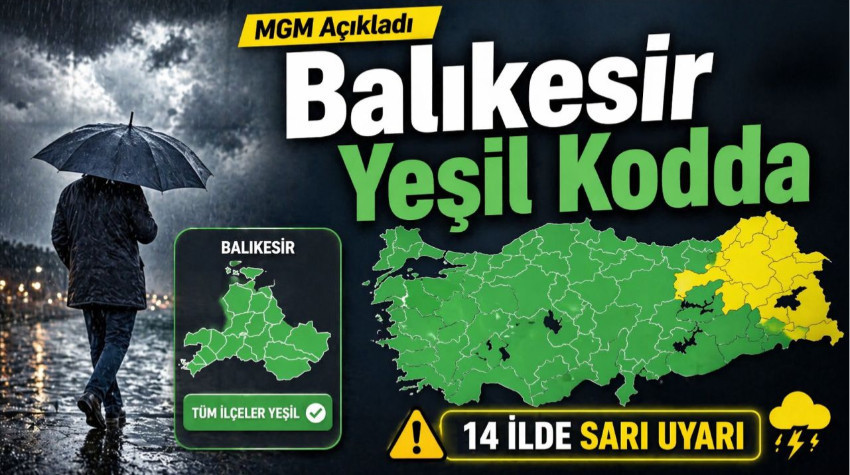 Meteoroloji Uyardı: 14 İl Sarı Kodda, Balıkesir Yeşil!