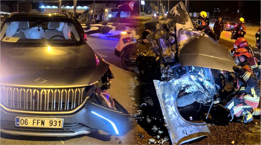 Bandırma'da İki Otomobil Çarpıştı: 1 Yaralı