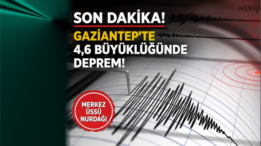Gaziantep’te 4.6’lık Deprem Korkuttu