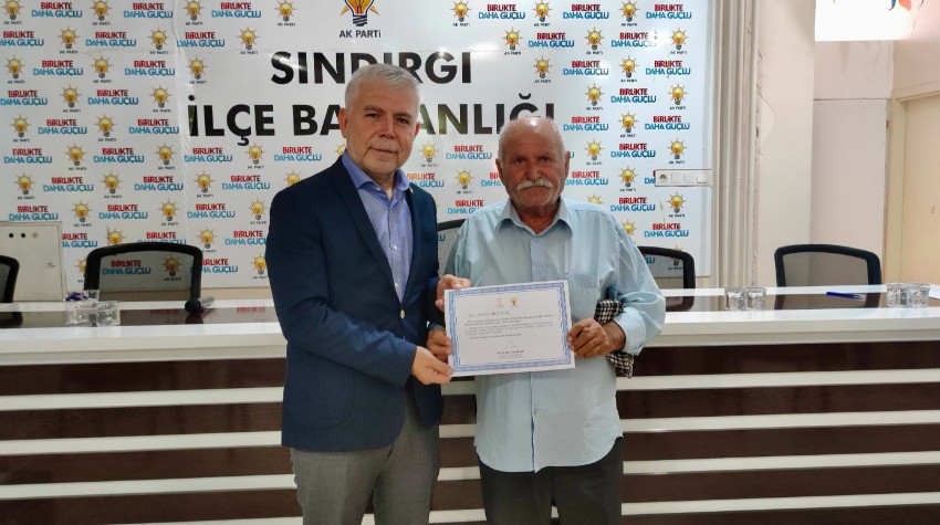 Sındırgı’da Mahalle Başkanlarına Teşekkür