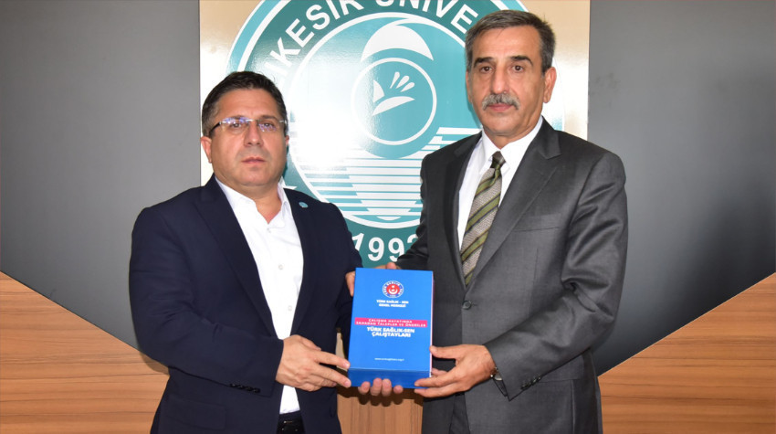 Türk Sağlık-Sen Genel Başkanı Kahveci’den Rektör Oğurlu’ya Ziyaret